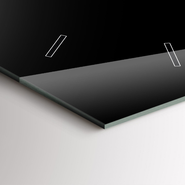 Vertikální nástěnné hodiny Hrnek černé kávy