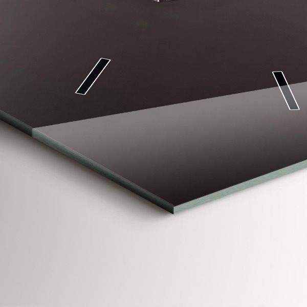 Vertikální nástěnné hodiny Lampa s červeným vínem