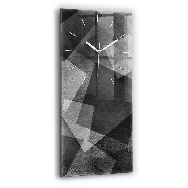 Vertikální nástěnné hodiny Geometrická abstrakce