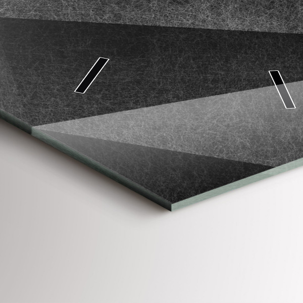 Vertikální nástěnné hodiny Geometrická abstrakce