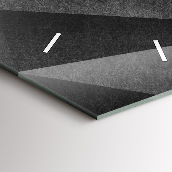 Vertikální nástěnné hodiny Geometrická abstrakce