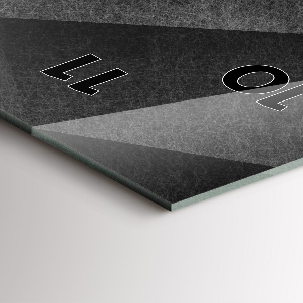 Vertikální nástěnné hodiny Geometrická abstrakce