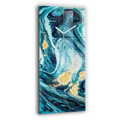 Vertikální nástěnné hodiny Abstraktní mramor