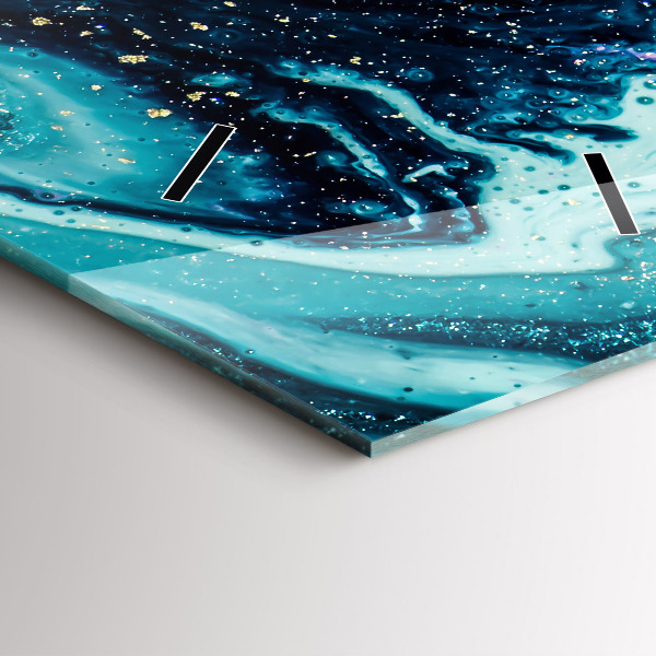 Vertikální nástěnné hodiny Abstraktní mramor