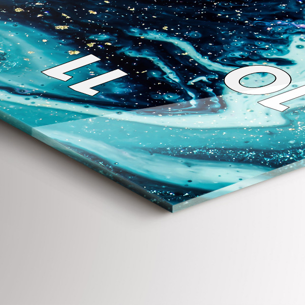 Vertikální nástěnné hodiny Abstraktní mramor