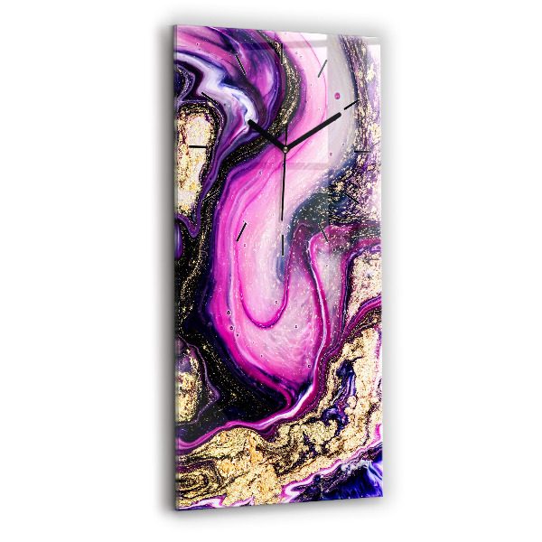 Vertikální nástěnné hodiny Abstraktní mramor