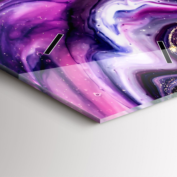 Vertikální nástěnné hodiny Abstraktní mramor