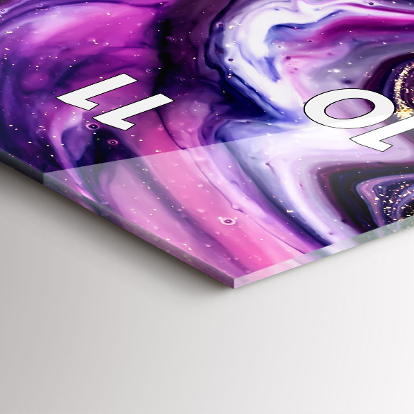 Vertikální nástěnné hodiny Abstraktní mramor