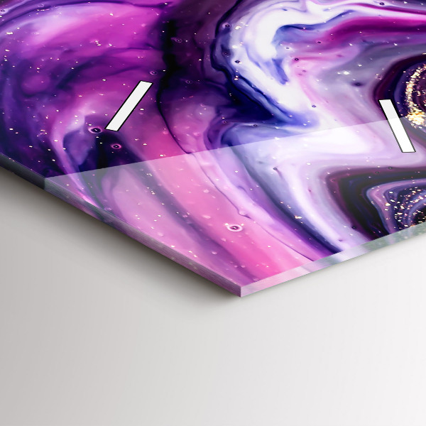 Vertikální nástěnné hodiny Abstraktní mramor