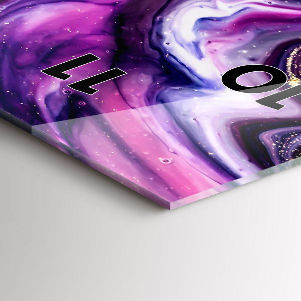 Vertikální nástěnné hodiny Abstraktní mramor