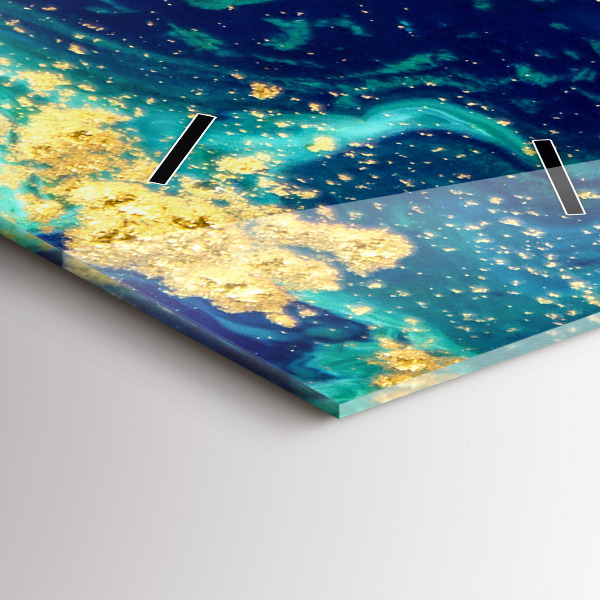 Vertikální skleněné hodiny Moderní abstrakce