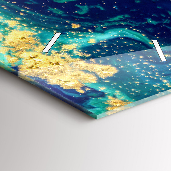 Vertikální skleněné hodiny Moderní abstrakce