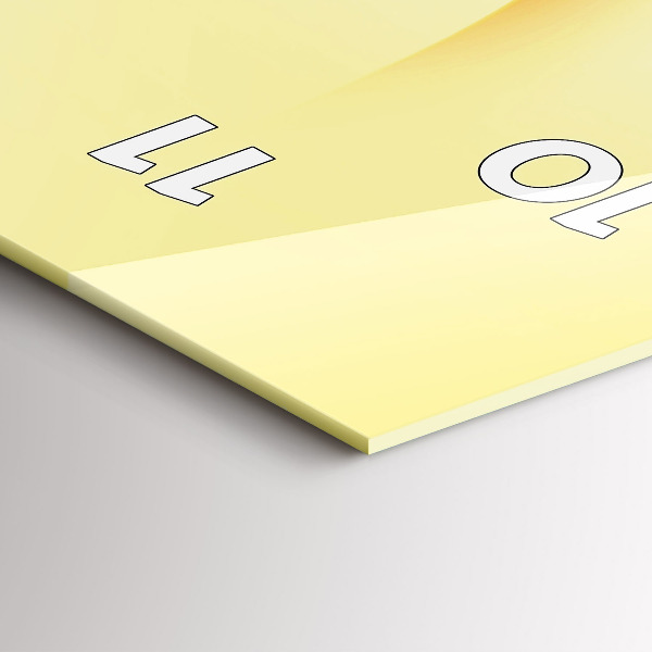 Vertikální skleněné hodiny Abstraktní vlny