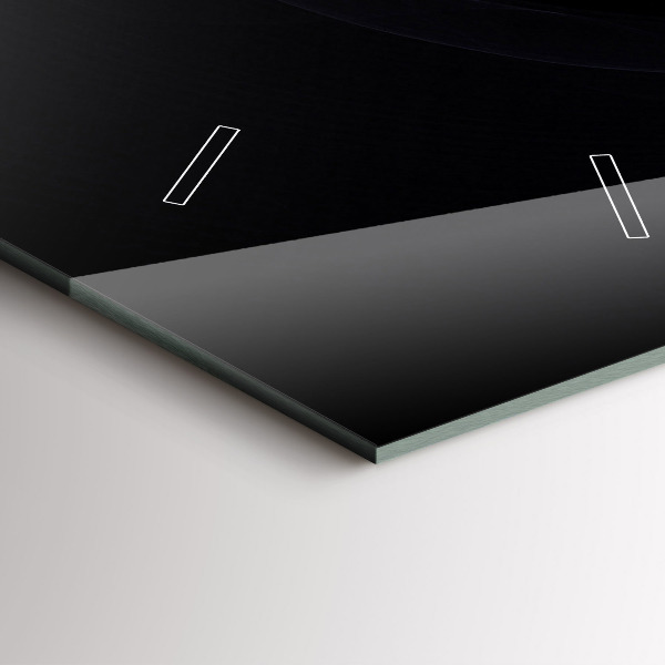 Vertikální nástěnné hodiny Fialová abstrakce