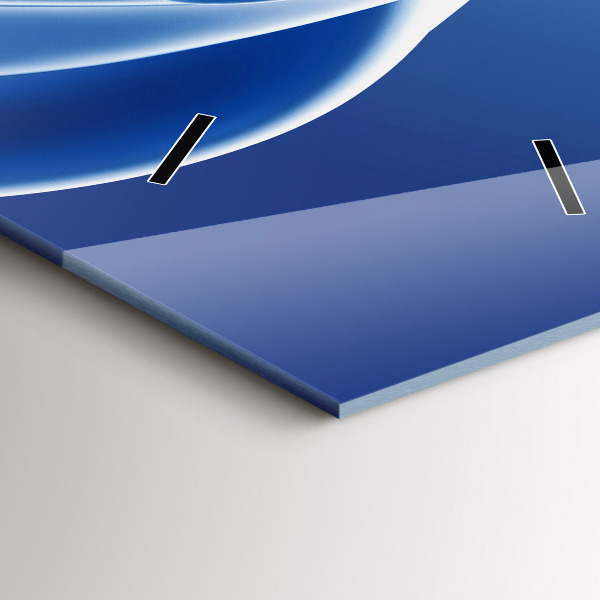 Vertikální nástěnné hodiny Tekutá abstrakce