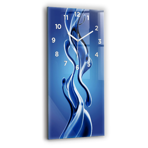 Vertikální nástěnné hodiny Tekutá abstrakce