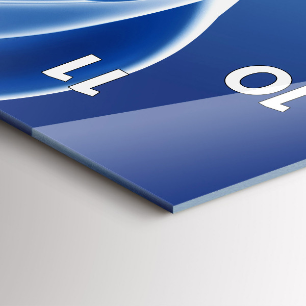 Vertikální nástěnné hodiny Tekutá abstrakce