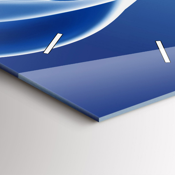 Vertikální nástěnné hodiny Tekutá abstrakce