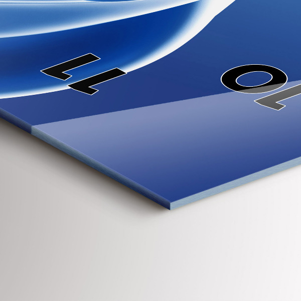 Vertikální nástěnné hodiny Tekutá abstrakce