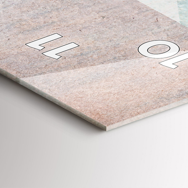 Vertikální skleněné hodiny Trojúhelníky Abstraktní textura