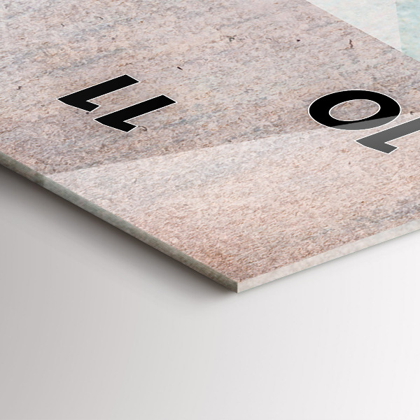 Vertikální skleněné hodiny Trojúhelníky Abstraktní textura