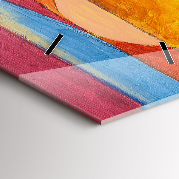 Vertikální skleněné hodiny Umělecká dekorace Abstraktní