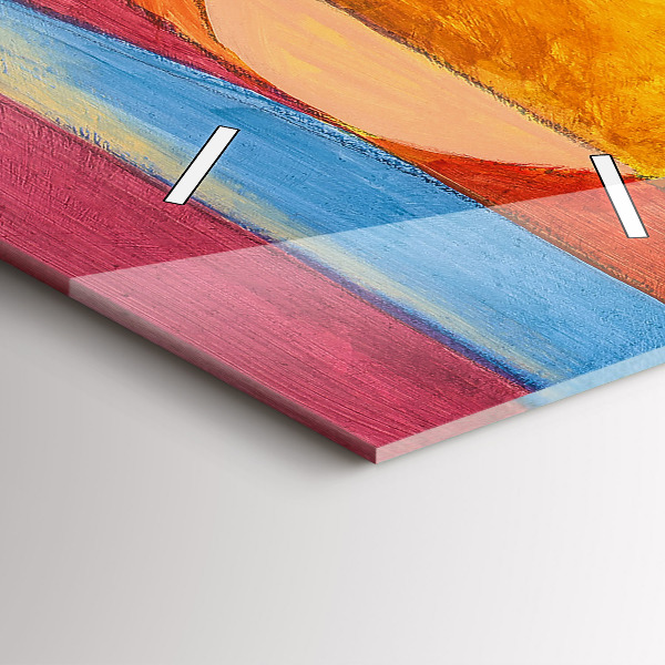 Vertikální skleněné hodiny Umělecká dekorace Abstraktní