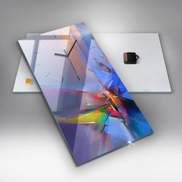 Vertikální skleněné hodiny Mořská krajina