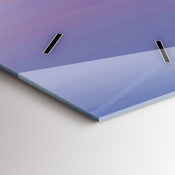 Vertikální skleněné hodiny Mořská krajina