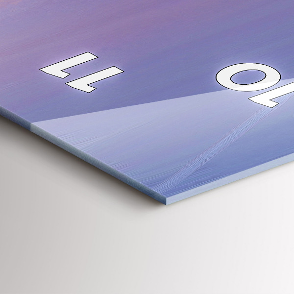 Vertikální skleněné hodiny Mořská krajina