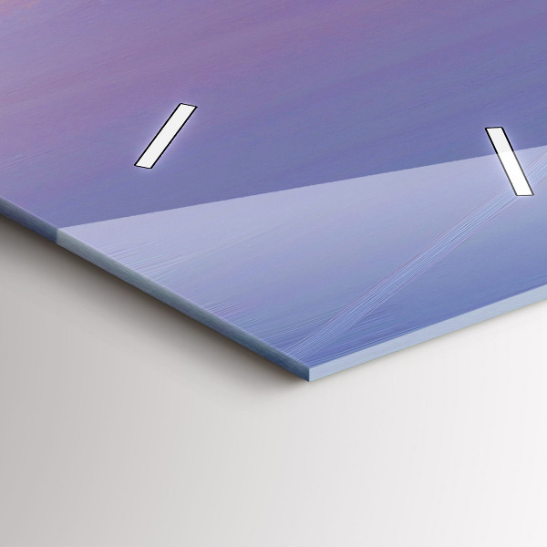 Vertikální skleněné hodiny Mořská krajina