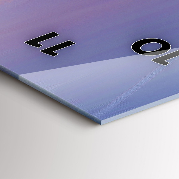 Vertikální skleněné hodiny Mořská krajina