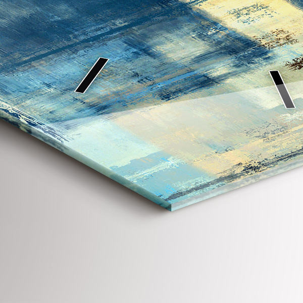 Vertikální skleněné hodiny Barevné pozadí - abstrakce