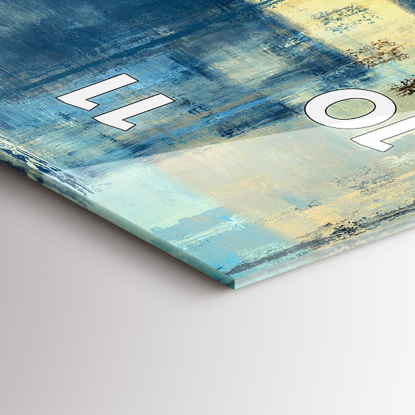 Vertikální skleněné hodiny Barevné pozadí - abstrakce