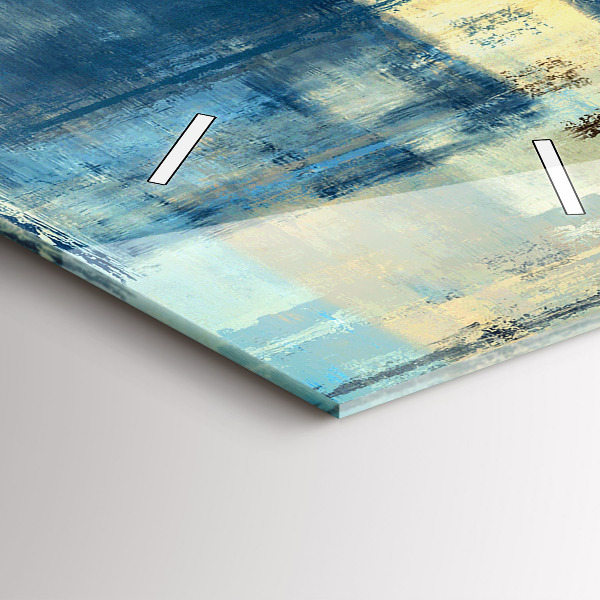 Vertikální skleněné hodiny Barevné pozadí - abstrakce