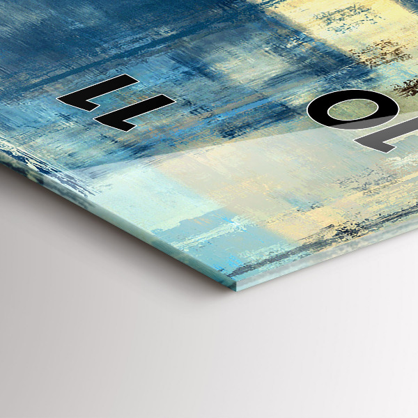 Vertikální skleněné hodiny Barevné pozadí - abstrakce