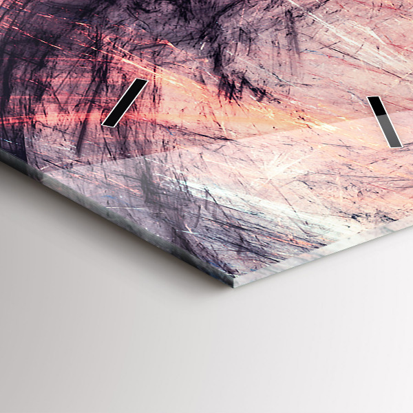 Vertikální skleněné hodiny Abstraktní obrázek