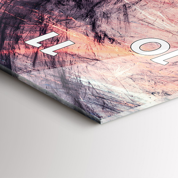 Vertikální skleněné hodiny Abstraktní obrázek