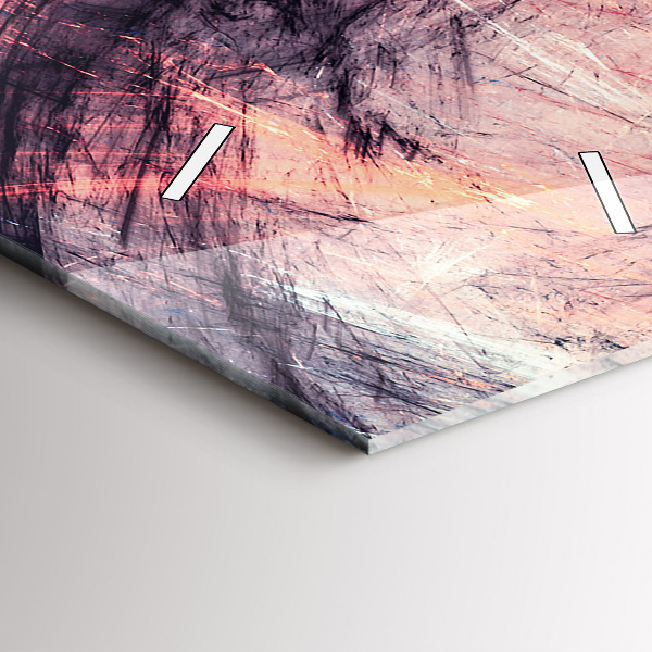 Vertikální skleněné hodiny Abstraktní obrázek