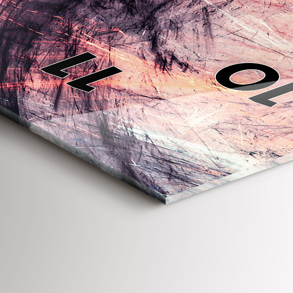 Vertikální skleněné hodiny Abstraktní obrázek