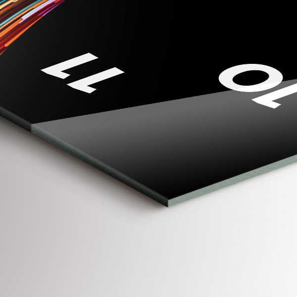 Vertikální skleněné hodiny Emocionální umění