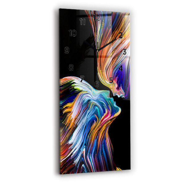 Vertikální skleněné hodiny Emocionální umění