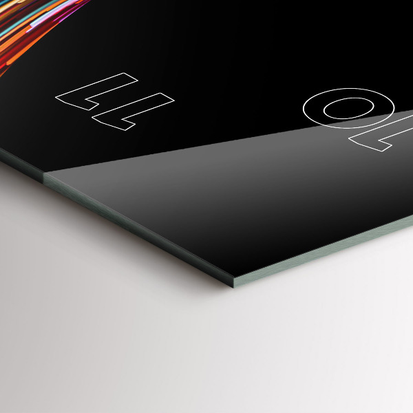 Vertikální skleněné hodiny Emocionální umění