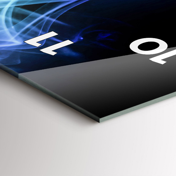 Vertikální skleněné hodiny Abstraktní barevné linie