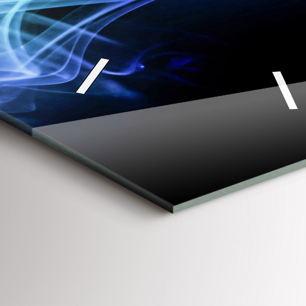 Vertikální skleněné hodiny Abstraktní barevné linie