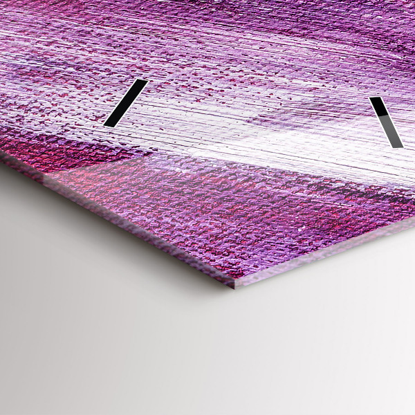 Vertikální skleněné hodiny Textura akrylové barvy