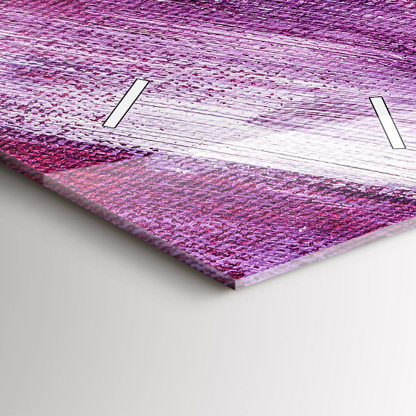 Vertikální skleněné hodiny Textura akrylové barvy