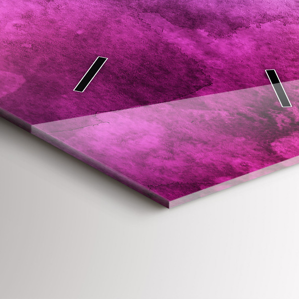 Vertikální skleněné hodiny Barevné skvrny