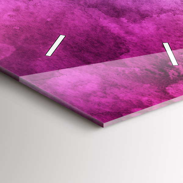 Vertikální skleněné hodiny Barevné skvrny