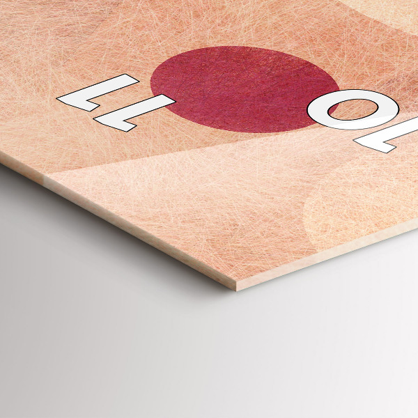 Vertikální skleněné hodiny Geometrická abstrakce